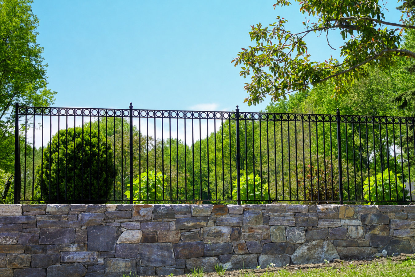 Security fence installation